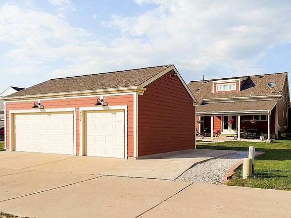 3 car garage & side parking