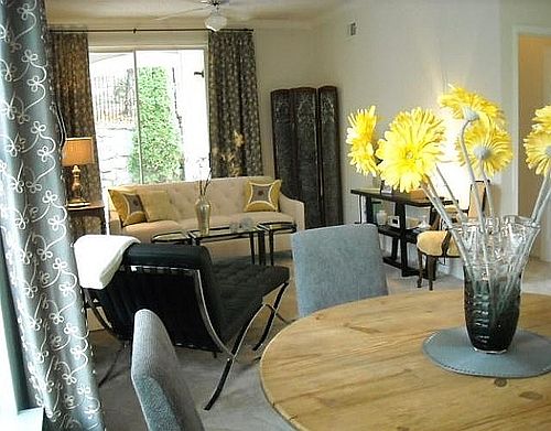 Open Living and Dining Area