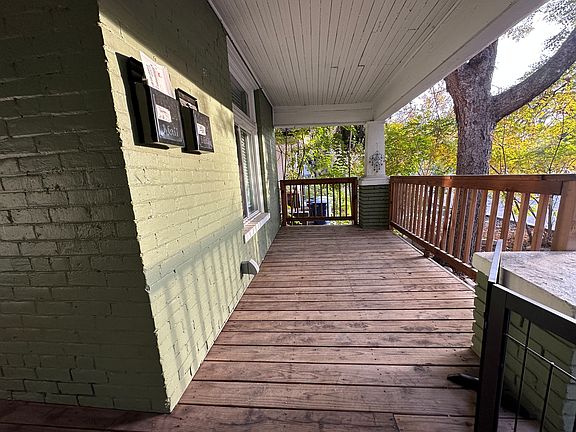 Large deck facing Liberty Park