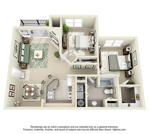 Floor plan Residence 3 Upgraded