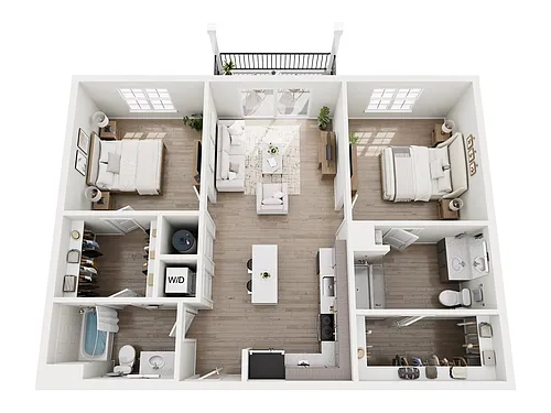 Floor plan 2A2b