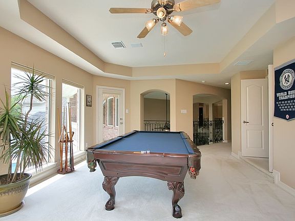 Game Room with pool table