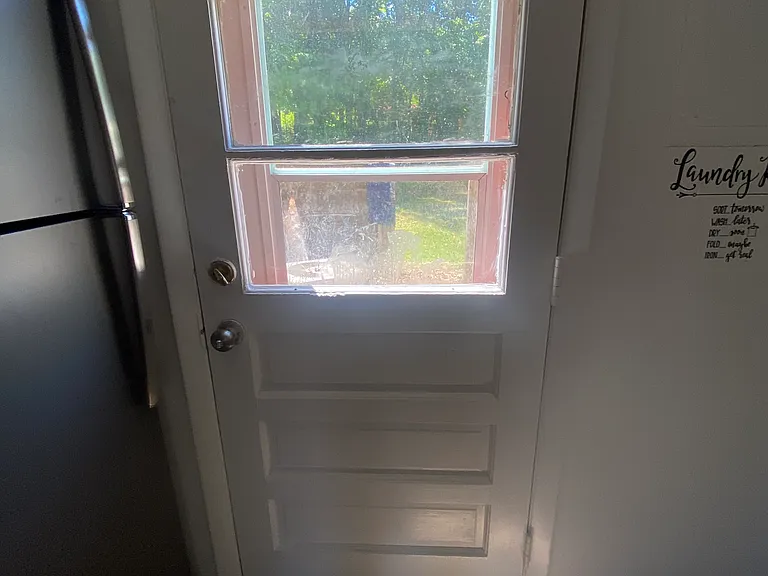 back door to patio
