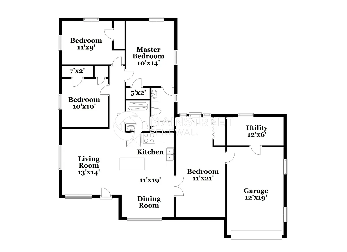 Floor Plan - 2906 Paine Ln