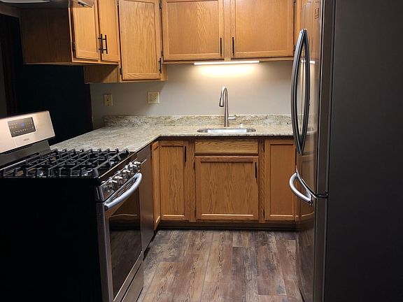 Open concept kitchen allows you to see into the living area