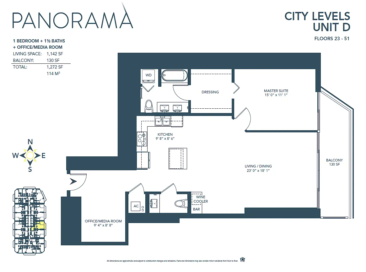 Floor plan D Line - City Level