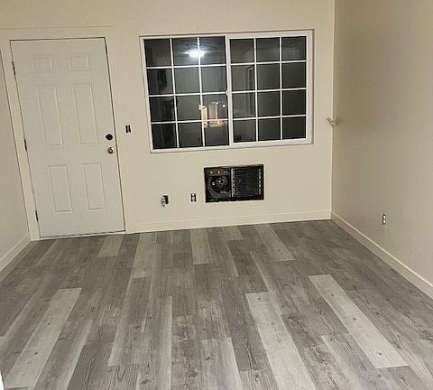 looking at the front door from the dining room