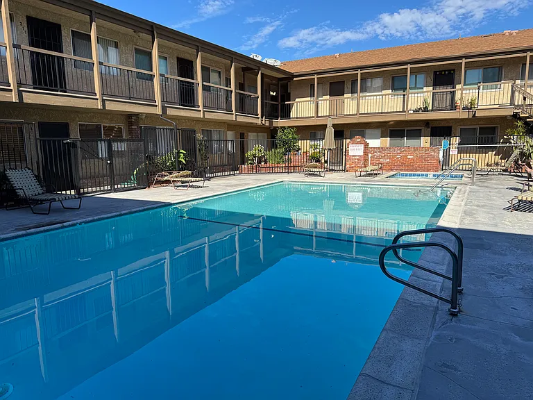 Heated swimming pool