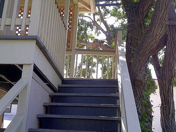 Private stairs to unit