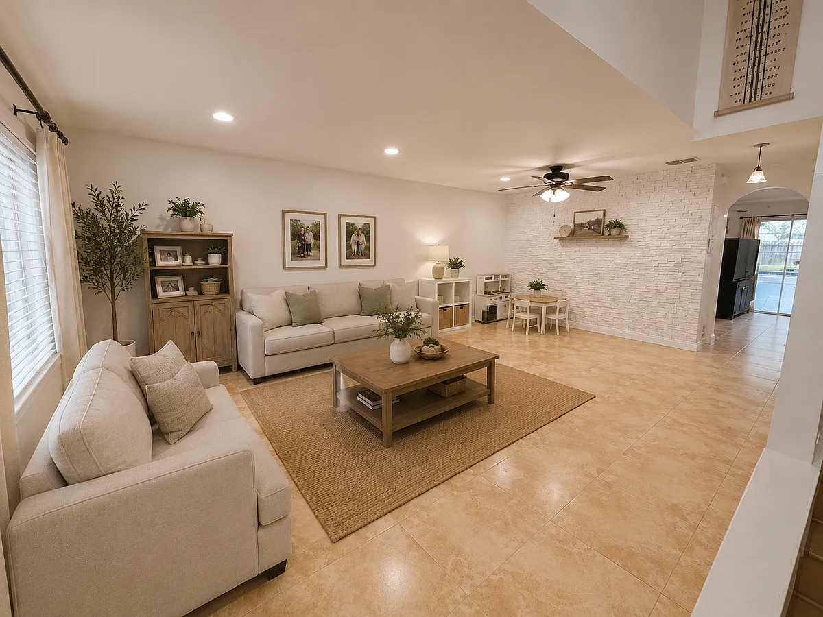 Entry/living area 1
Photo staged with AI - 3200 Charon Ave