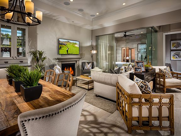 Cozy great room with fireplace