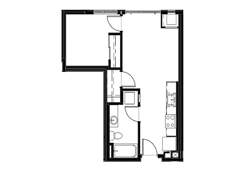 Floor plan 1 Bedroom
