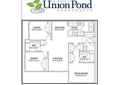 Floor plan Three Bedroom