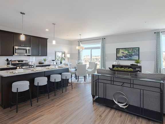 Family Room and Kitchen
