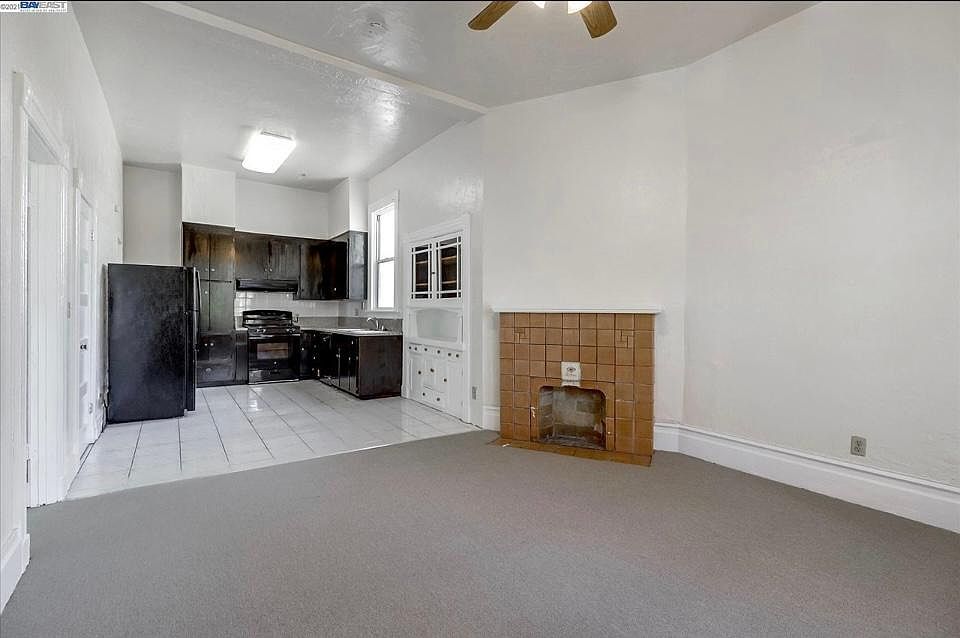 Living room and kitchen