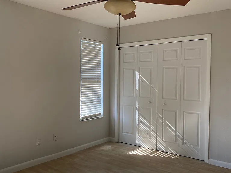 Spacious second bedroom with closet.