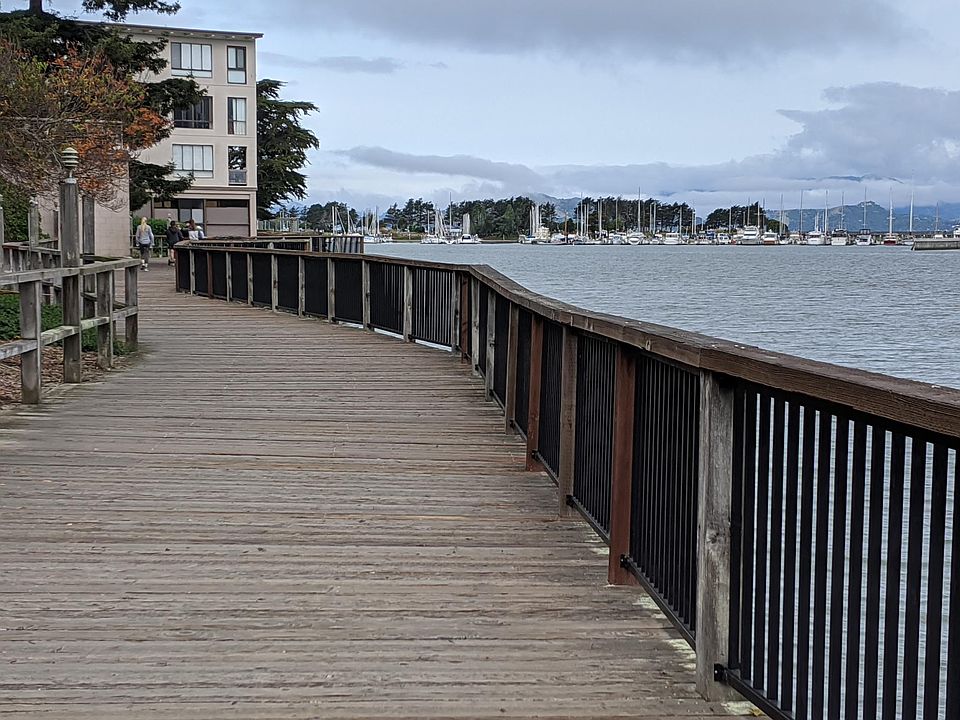 Walkway outside the building