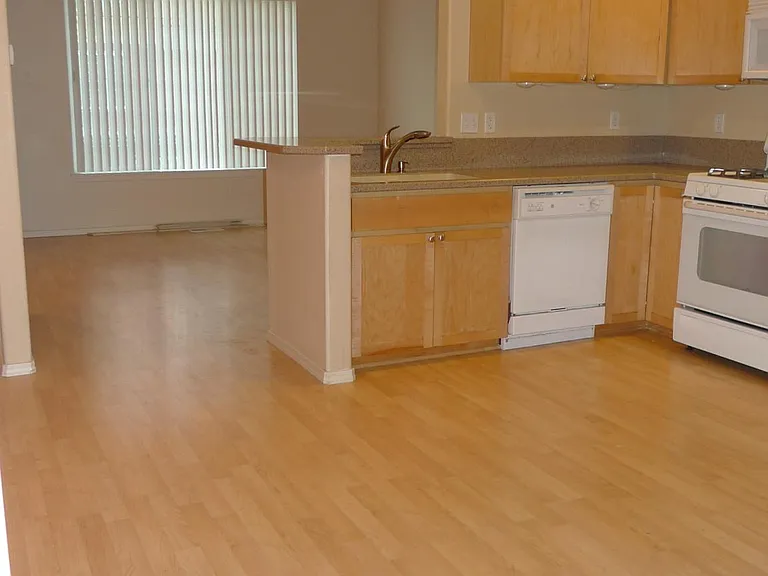 Dining, Kitchen and living room combo