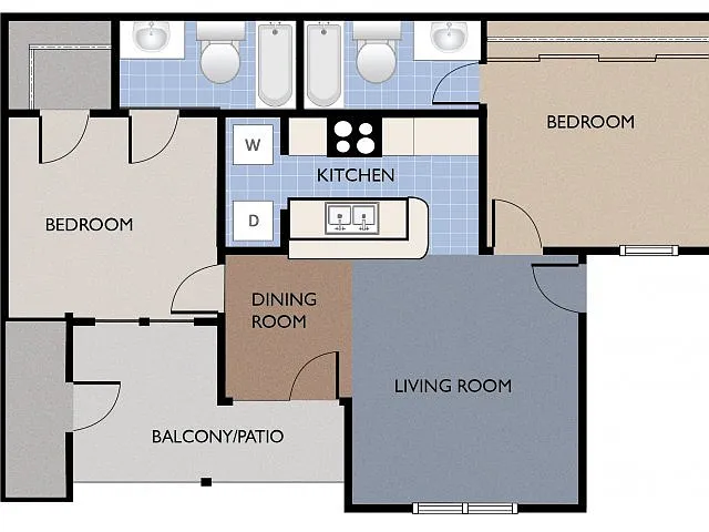 Floor plan Two Bedroom