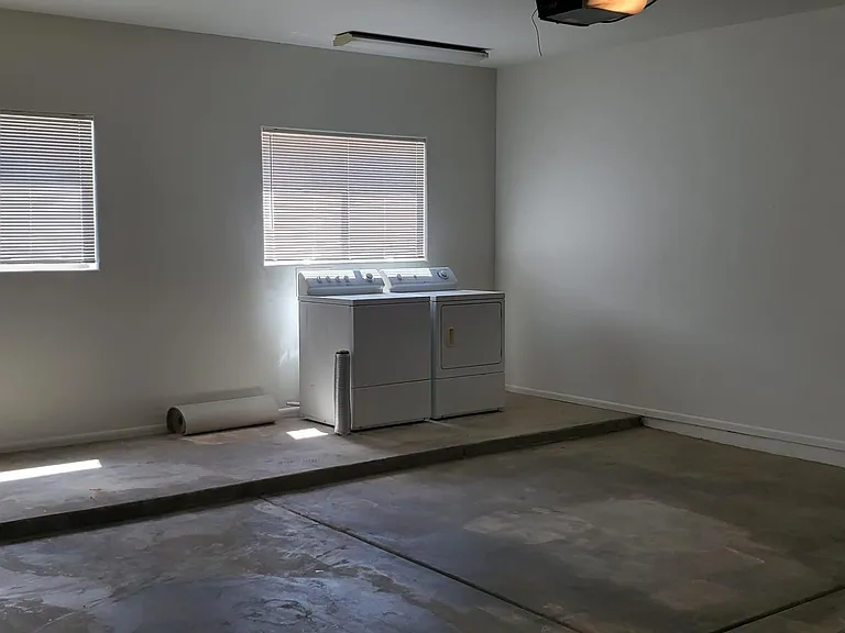 2 car garage with Washer and Dryer