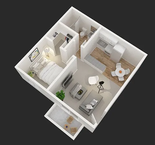Floor plan 1X1