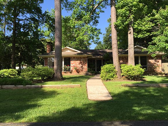 Pine trees at front entrance