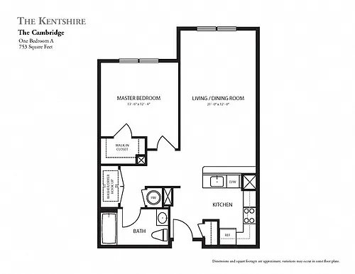 Floor plan The Cambridge