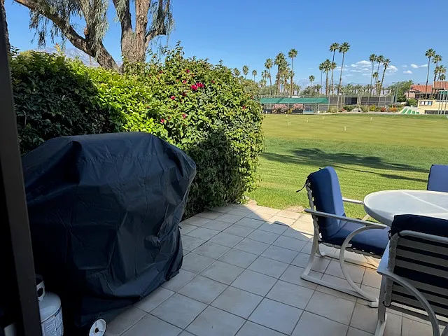 BBQ on back patio.
