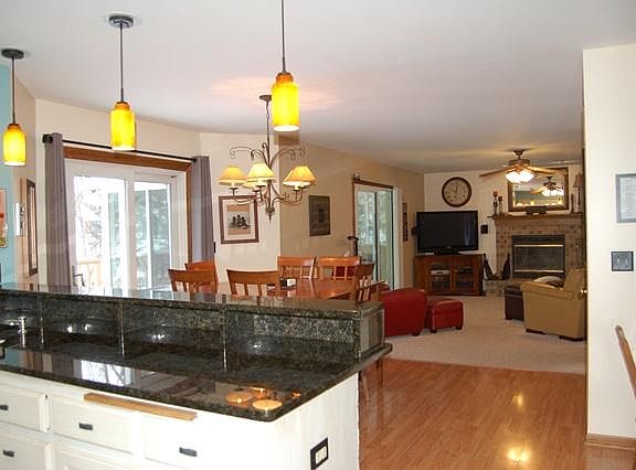 Kitchen Opens to Family Room