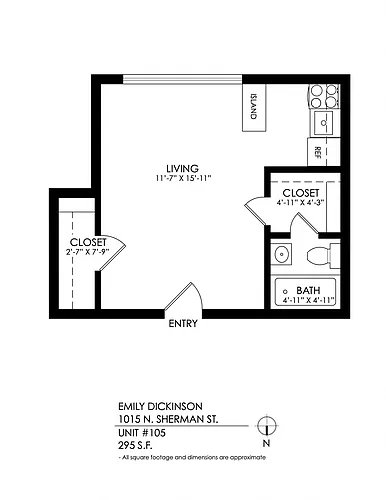 Floor plan Studio