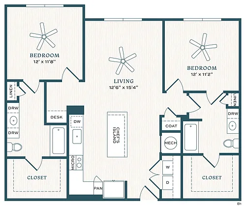 Floor plan Wisteria - WFH - B1