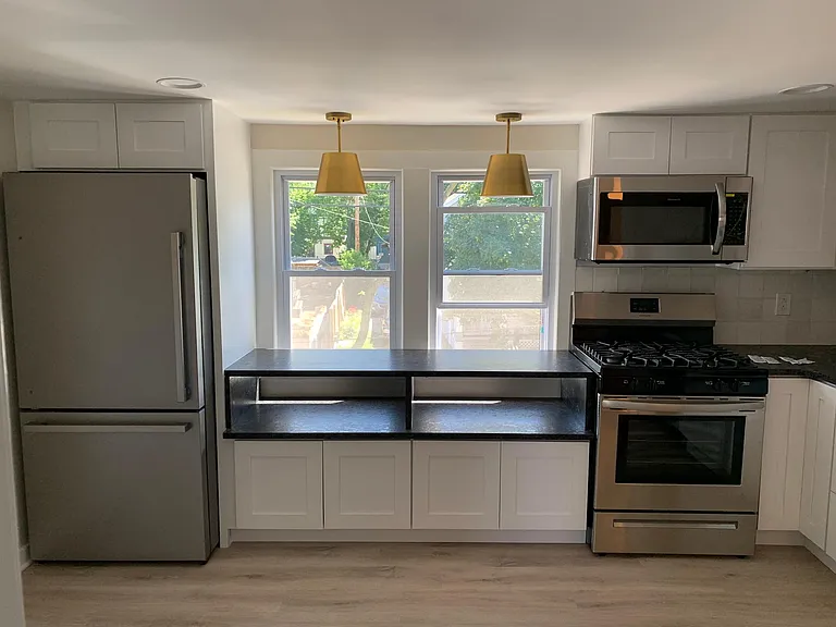 Large kitchen with tons of counter and storage space