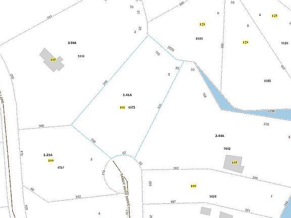 1.41 acres on a cul-de-sac!