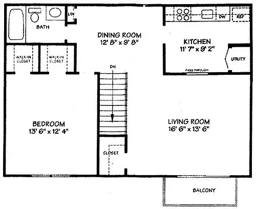 Floor plan 2 Bedroom