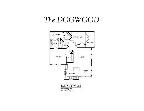 Floor plan A3 - The Dogwood