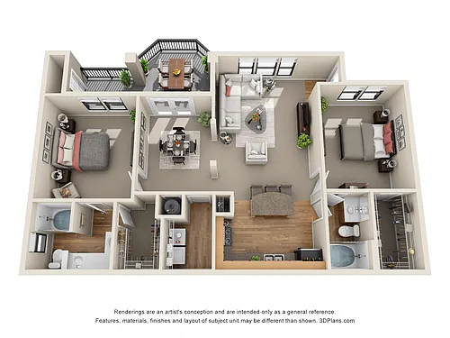 Floor plan Deerwood - B1