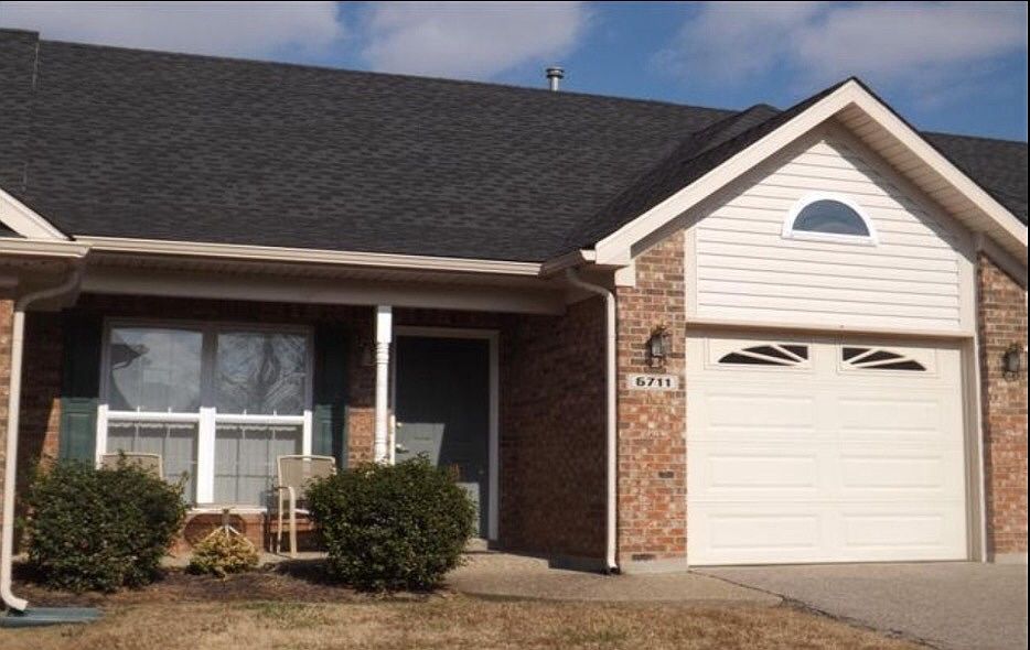 One car garage and driveway