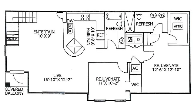 Floor plan Cattail - Prem Exec