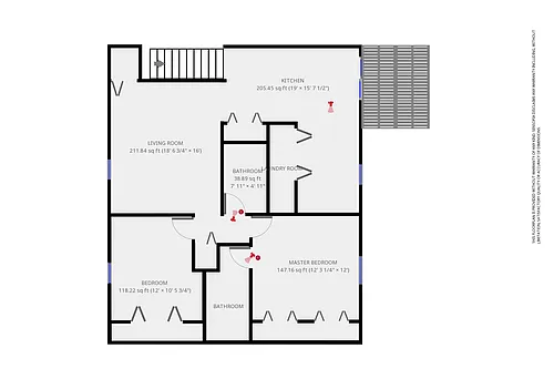 Floor plan Royal Court 2 Bedroom Upper