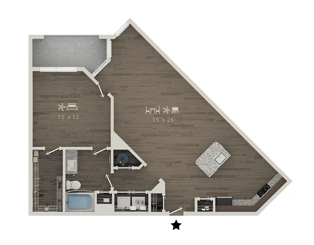 Floor plan Watercolor