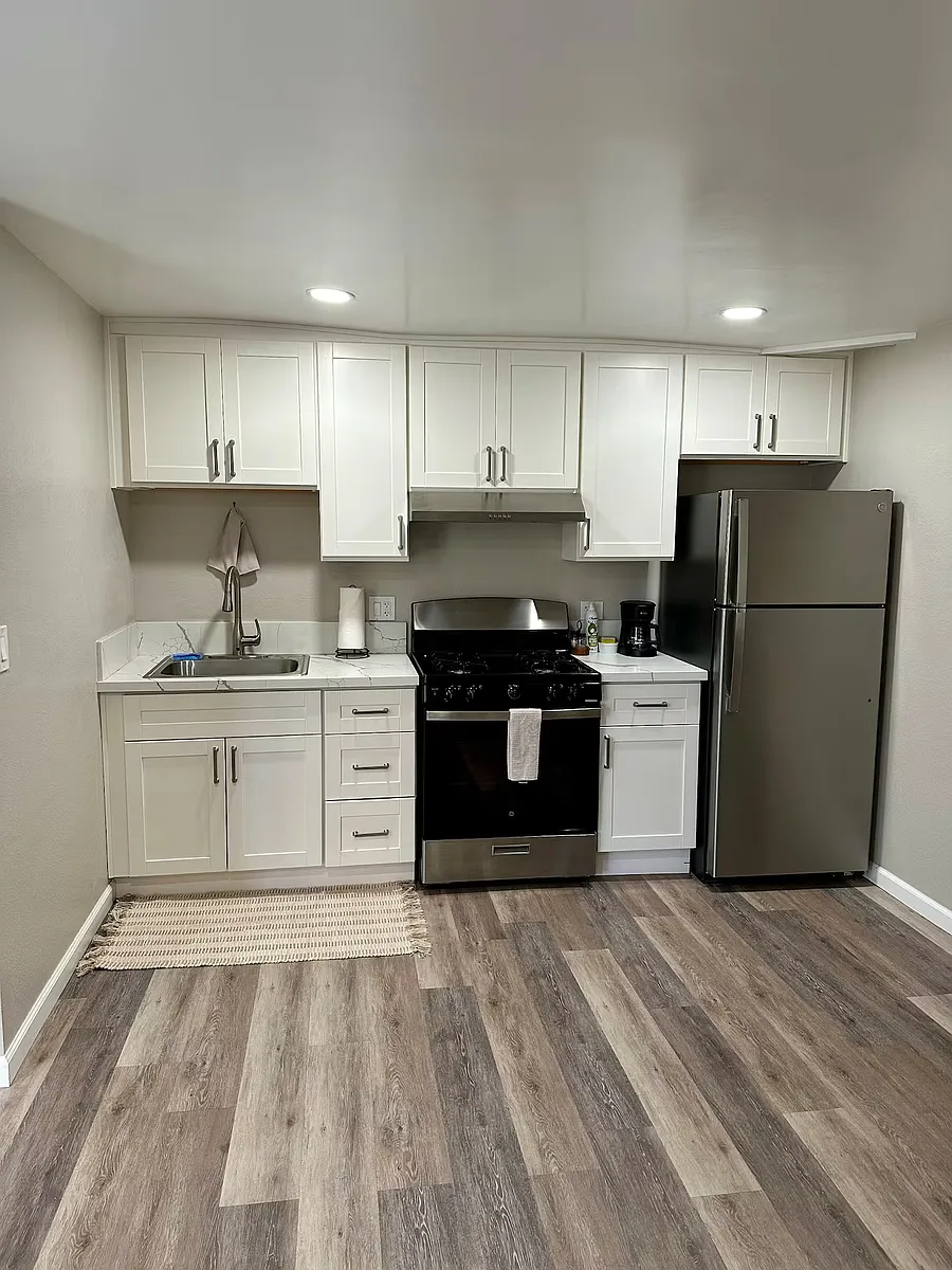 Upgraded Kitchen with stainless Fridge, Oven/Stove, Sink and plenty of cabinets! - 441 Montclair St #443
