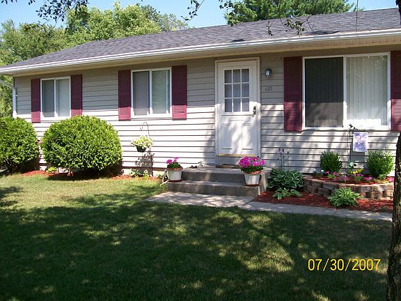 Landscaped yard