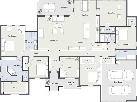 The Cedarcrest - 2D Floor Plan