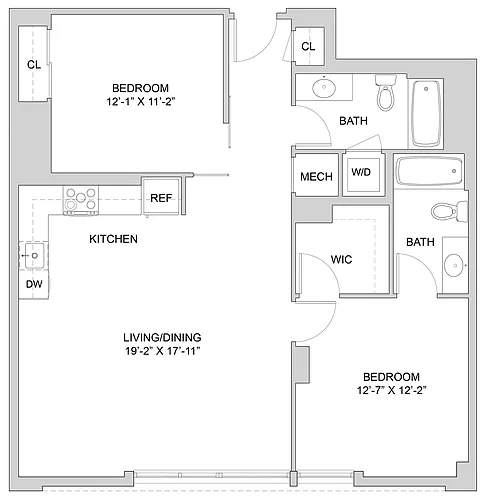 Floor plan 2 Bed_2 Bath-A1_2BR_SB
