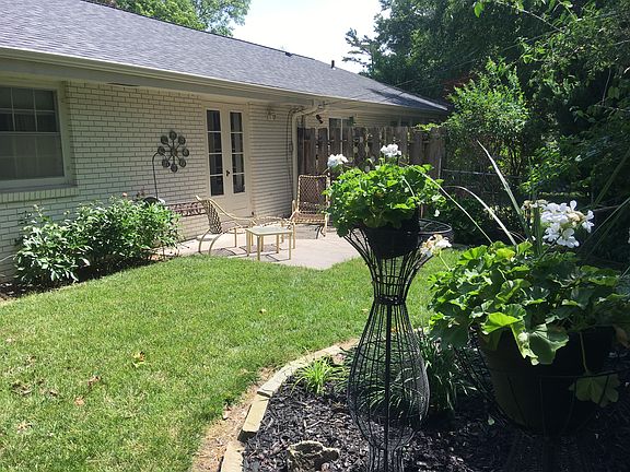 Office patio in backyard
