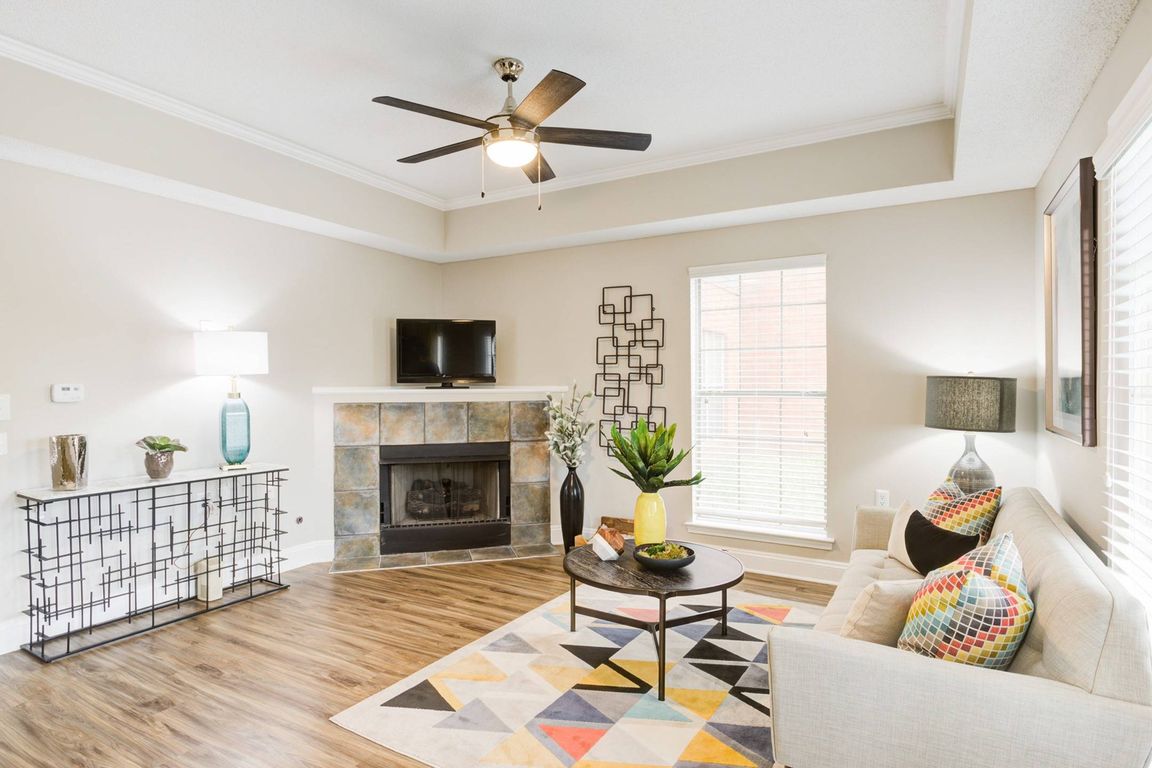 Living Room with Cozy Fireplace