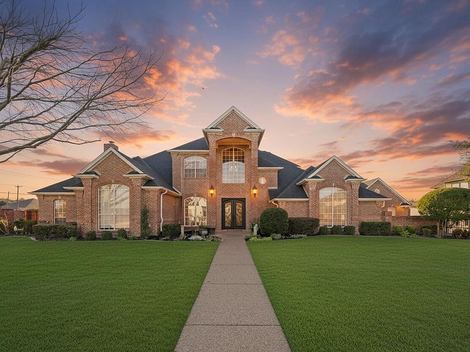 Home sits on a beautiful half acre lot