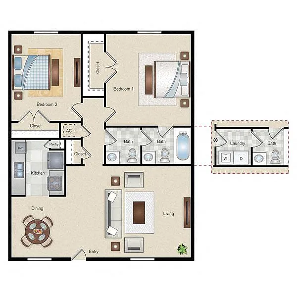 Floor plan E1