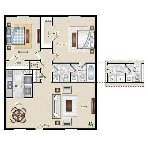 Floor plan E1