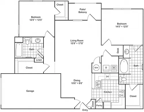 Floor plan B2